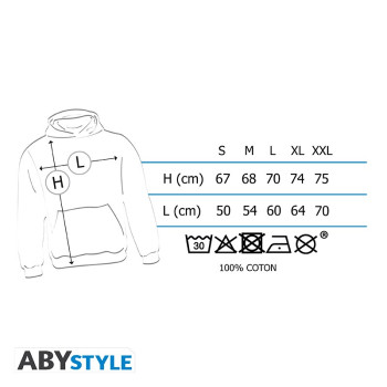 Friends Hoodie - "Scribble" man without zip black
