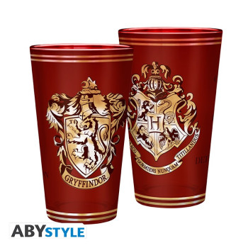 HARRY POTTER - Premium Large Glass - 400ml - Gryffindor 