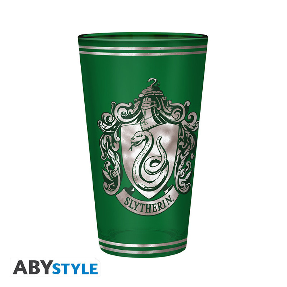 HARRY POTTER - Premium Large Glass - 400ml - Slytherin HARRY POTTER - Premium Large Glass - 400ml - Slytherin