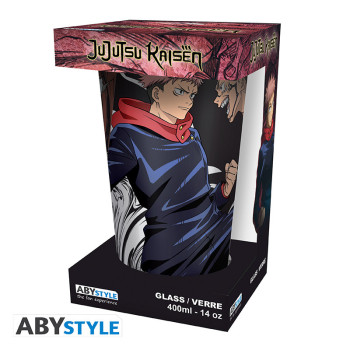 JUJUTSU KAISEN - Large Glass - 400ml - Itadori vs Sukuna