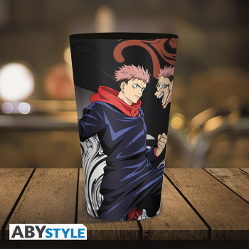 JUJUTSU KAISEN - Large Glass - 400ml - Itadori vs Sukuna