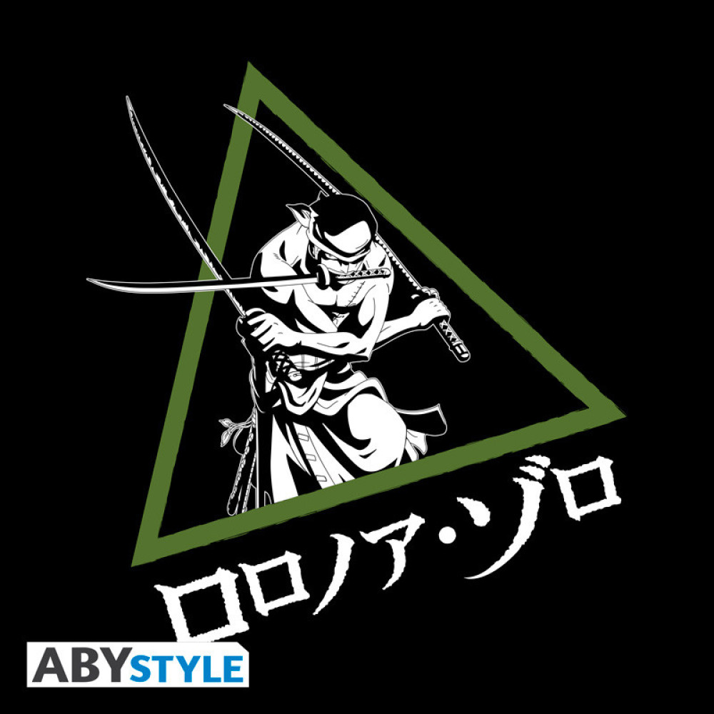 ONE PIECE - Unisex blackTshirt - Roronoa Zoro ONE PIECE - Unisex blackTshirt - Roronoa Zoro