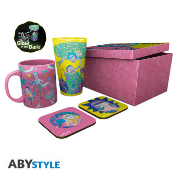 Rick & Morty Pck Glass XXL +Mug+ 2 Coasters"Pattern