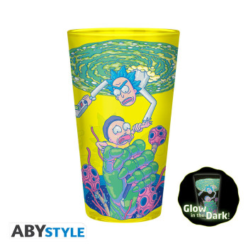 Rick & Morty Pck Glass XXL +Mug+ 2 Coasters"Pattern" 