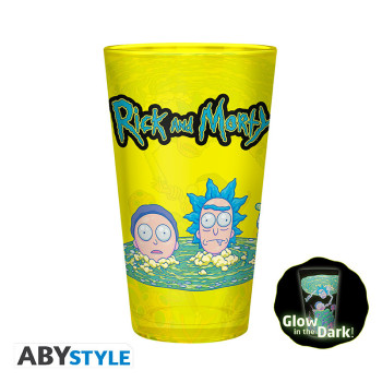 Rick & Morty Pck Glass XXL +Mug+ 2 Coasters"Pattern" 