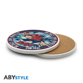One Piece Ceramic Coasters "Luffy"