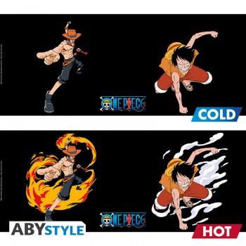 ONE PIECE Luffy & Ace Heat Change Κούπα 460 ml