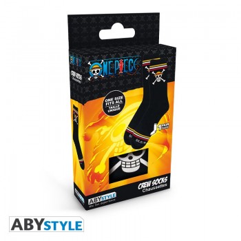One Piece Κάλτσες - Black - Skull One Size