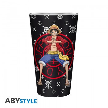 One Piece Ποτήρι Γυάλινο Luffy Large 400ml
