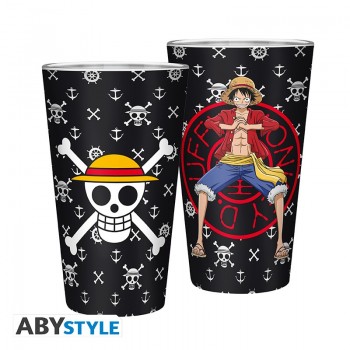 One Piece Ποτήρι Γυάλινο Luffy Large 400ml