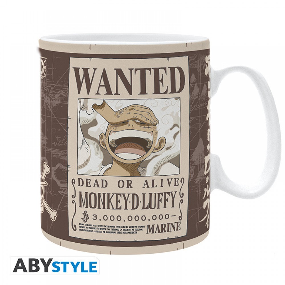 One Piece "Luffy Wanted" Κούπα 460 ml One Piece "Luffy Wanted" Κούπα 460 ml