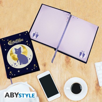 Sailor Moon Premium A5 Notebook "Luna & Artemis"