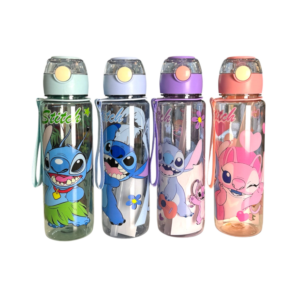 Πλαστικό Μπουκάλι Disney Stitch 700ml (Τυχαία Επιλογή)