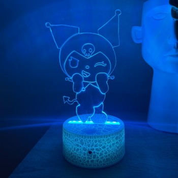 LED 3D Φωτιστικό Illusion Kuromi Sanrio