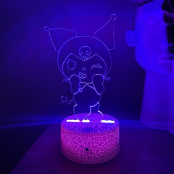 LED 3D Φωτιστικό Illusion Kuromi Sanrio