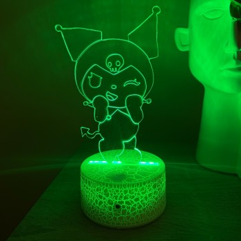 LED 3D Φωτιστικό Illusion Kuromi Sanrio