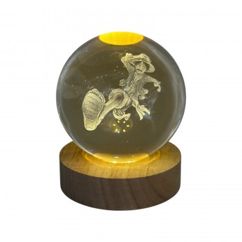 Φωτιστικό Luffy - One Piece 3D illusion 10cm