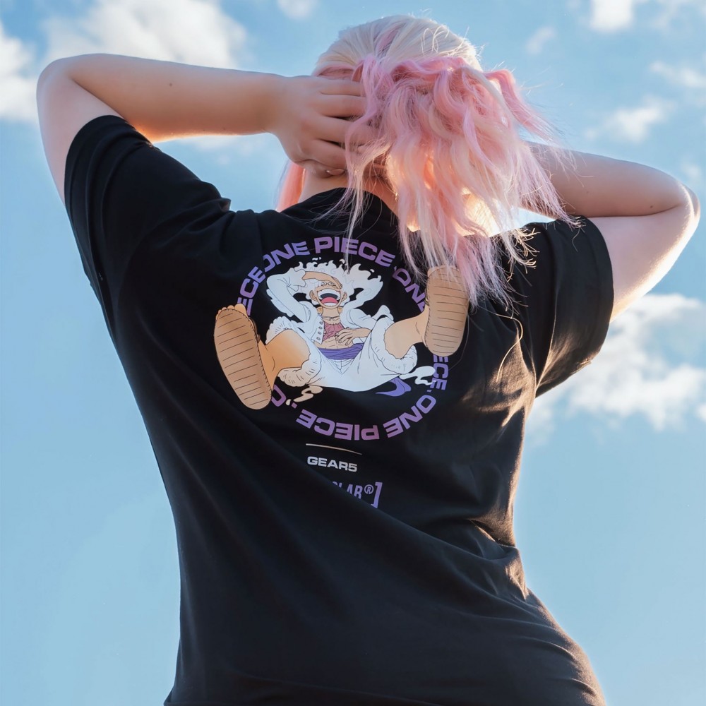 One Piece Monkey D. Luffy Gear 5 Tshirt x Capslab Black