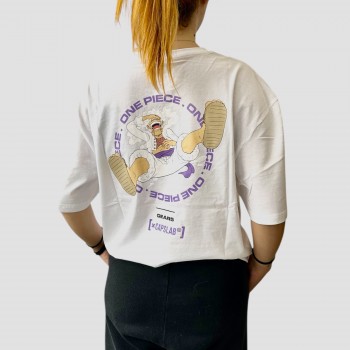 One Piece Monkey D. Luffy Gear 5 Tshirt x Capslab White