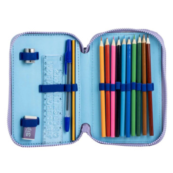 Disney Stitch Κασετίνα Γεμάτη με 2 Θήκες