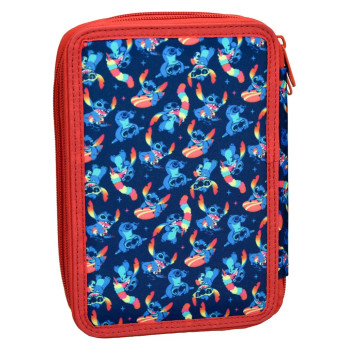Disney Stitch Κασετίνα Γεμάτη με 2 Θήκες