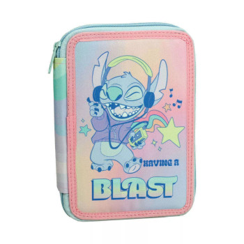 Disney Stitch Κασετίνα Γεμάτη με 2 Θήκες
