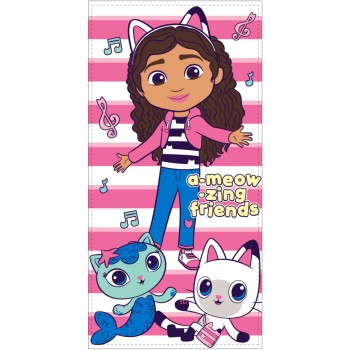 Πετσέτα Θαλάσσης Gabby's Dollhouse Friends 70x140cm