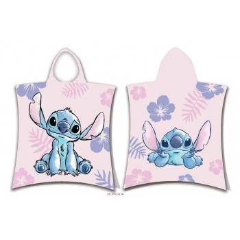 Poncho-Πετσέτα Disney Stitch Pink 50x115 cm (Fast Dry)