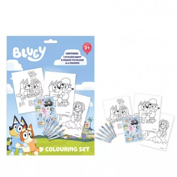 Bluey Life coloring set