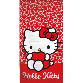 Hello Kitty Hearts Πετσέτα Θαλάσσης 70x140cm (Fast Dry)