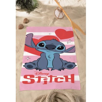 Πετσέτα Θαλάσσης Lilo & Stitch Sparkling Heart 70x140cm