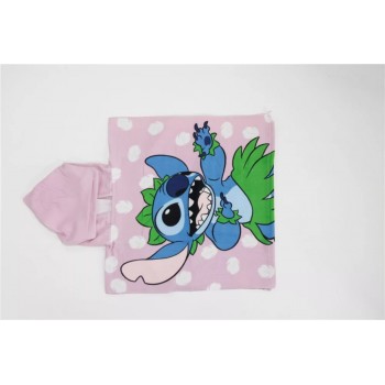 Παιδικό Poncho-Πετσέτα Disney Stitch Hula Dancing 55x110 cm (Fast Dry)