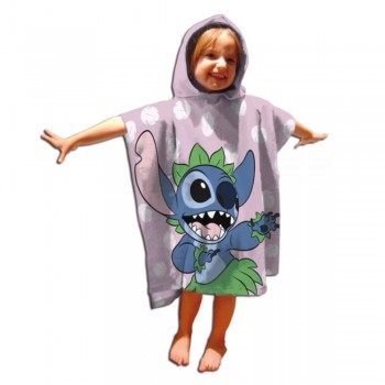 Παιδικό Poncho-Πετσέτα Disney Stitch Hula Dancing 55x110 cm 