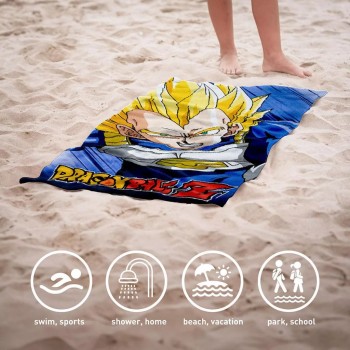 Dragon Ball Vegeta Πετσέτα Θαλάσσης 70x140cm (Fast Dry)