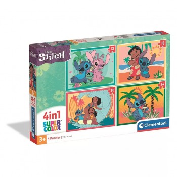 Disney Stitch 4-in-1 Puzzle Clementoni