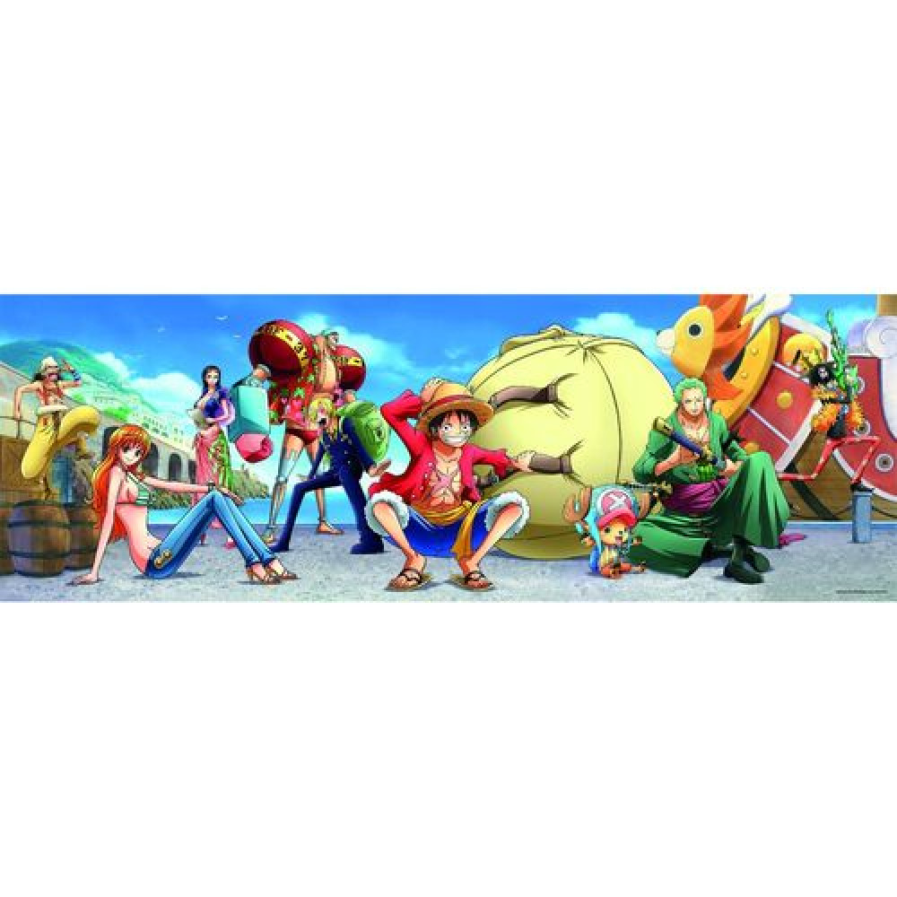 One Piece 1000-piece panoramic Compact puzzle Clementoni
