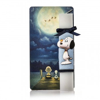 Χειροποίητη Λαμπάδα Με Καδράκι "Snoopy"