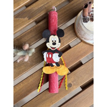 Χειροποίητη Λαμπάδα Mickey Mouse