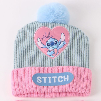 Disney Stitch Χειμερινό set Κασκόλ Γάντια Σκουφάκι