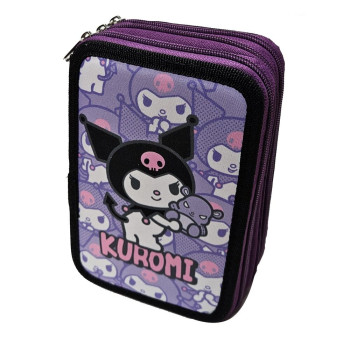 Hello Kitty Kuromi Κασετίνα Γεμάτη με 3 Θήκες
