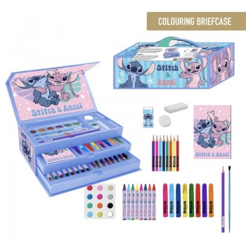 Disney Stitch colouring stationery case