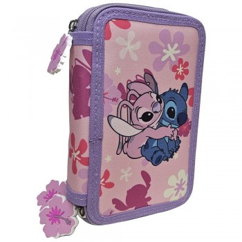 Disney Lilo and Stitch Κασετίνα Γεμάτη με 3 Θήκες