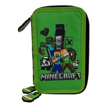 Minecraft Κασετίνα Γεμάτη με 3 Θήκες