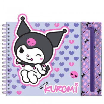 Sanrio Kuromi Activity coloring book with removable case  