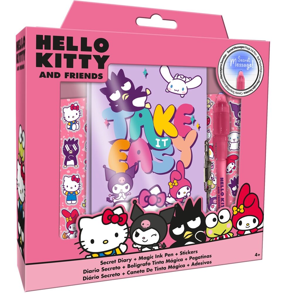 Hello Kitty and Friends Ημερολόγιο με Λουκέτο + Μαγικό Στυλό