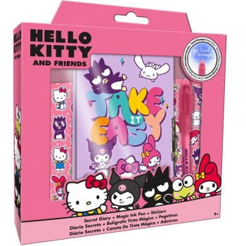 Hello Kitty and Friends Ημερολόγιο με Λουκέτο + Μαγικό Στυλό