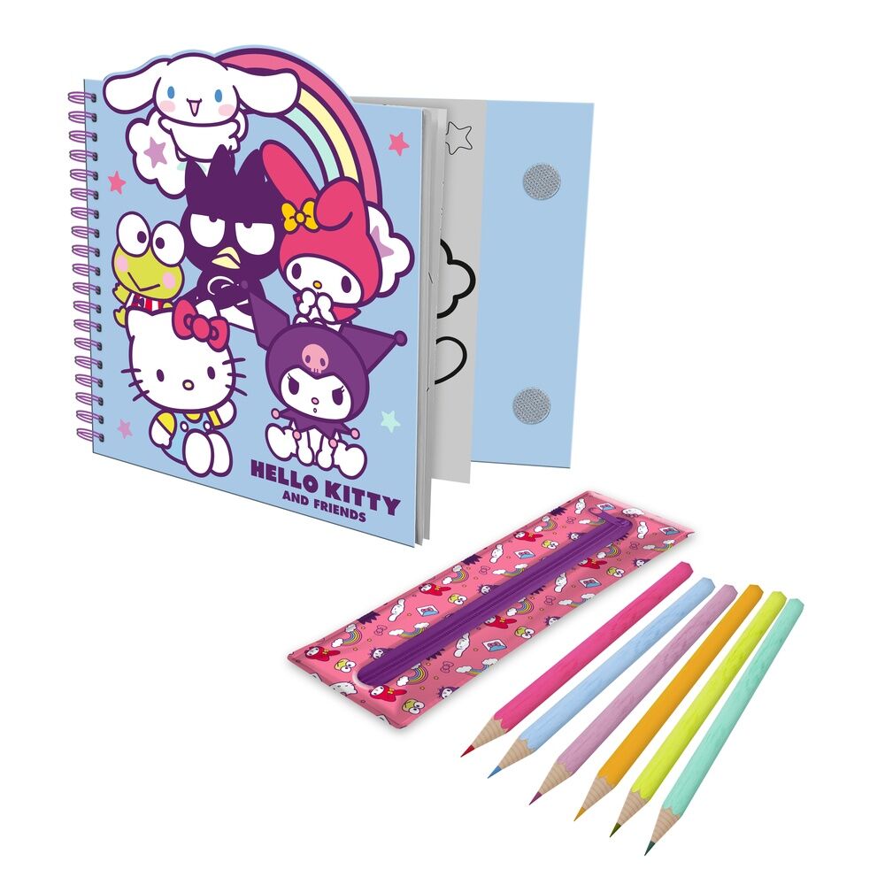 Sanrio Hello Kitty and Friends Activity notebook + removable case