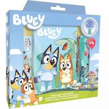 Bluey Ημερολόγιο με Λουκέτο + Μαγικό Στυλό