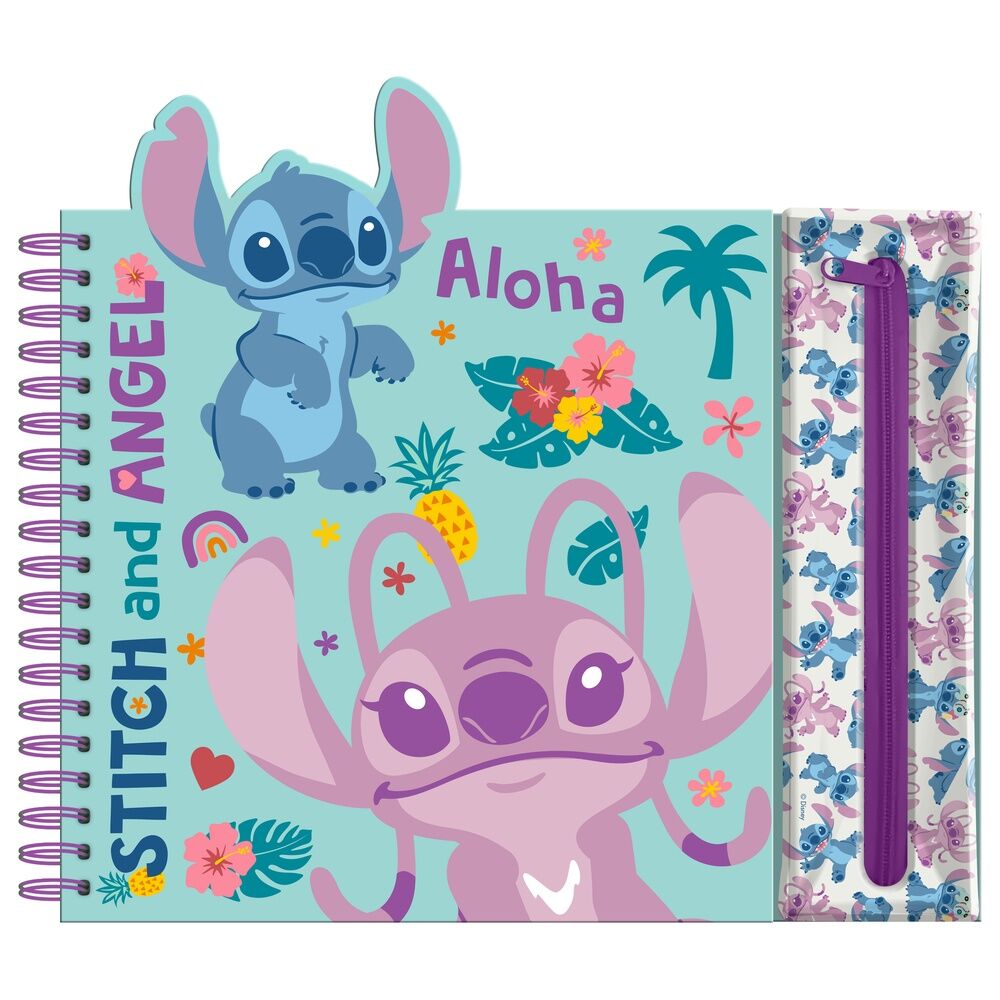 Disney Stitch Activity coloring book with removable case  