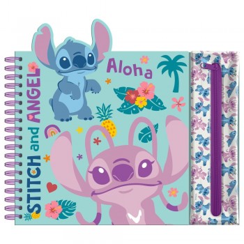 Disney Stitch Activity coloring book with removable case  